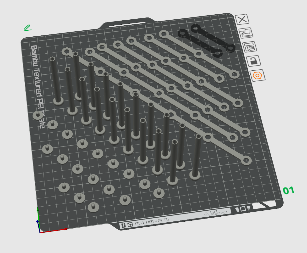 Flexible Paint Station stand base - A4 - 18 clips