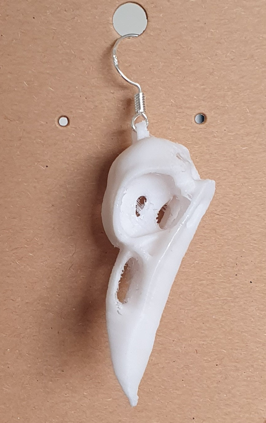 Crow Skull earrings & pendant