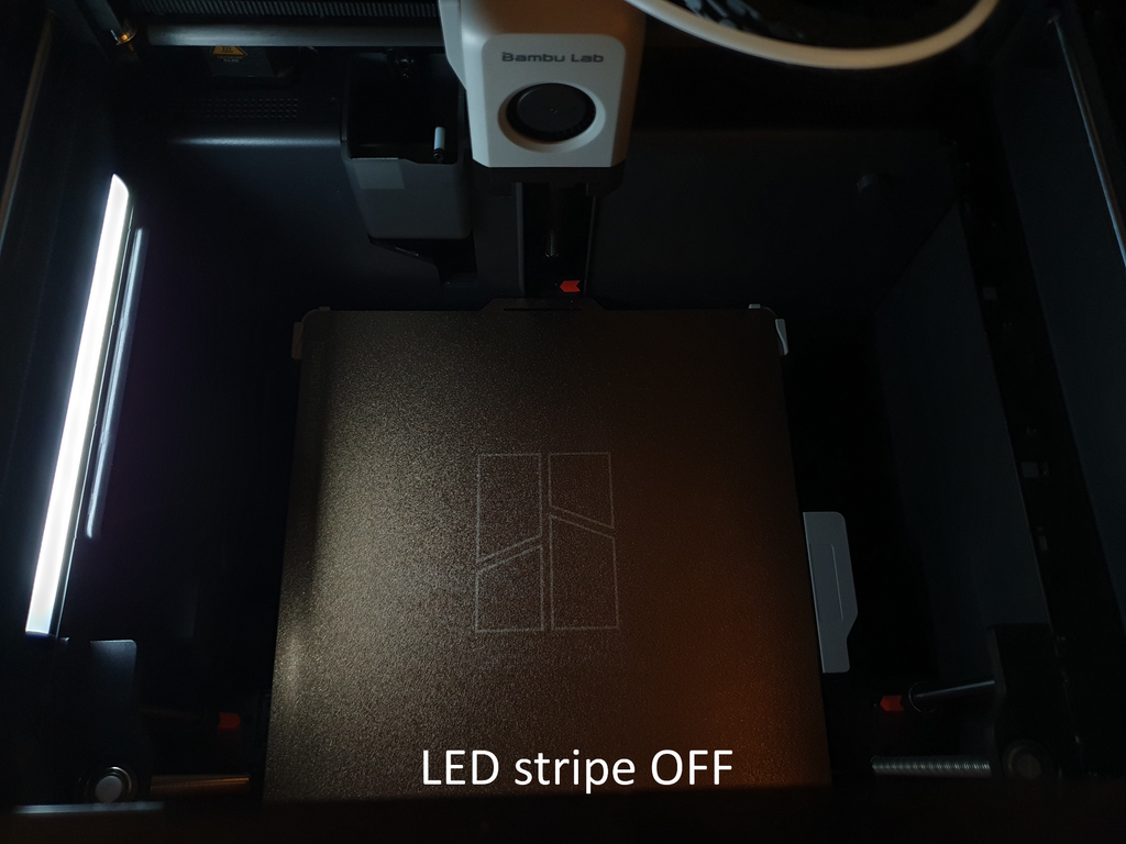 LED Glass Riser Flat, AMS Raiser Low Profile P1 X1