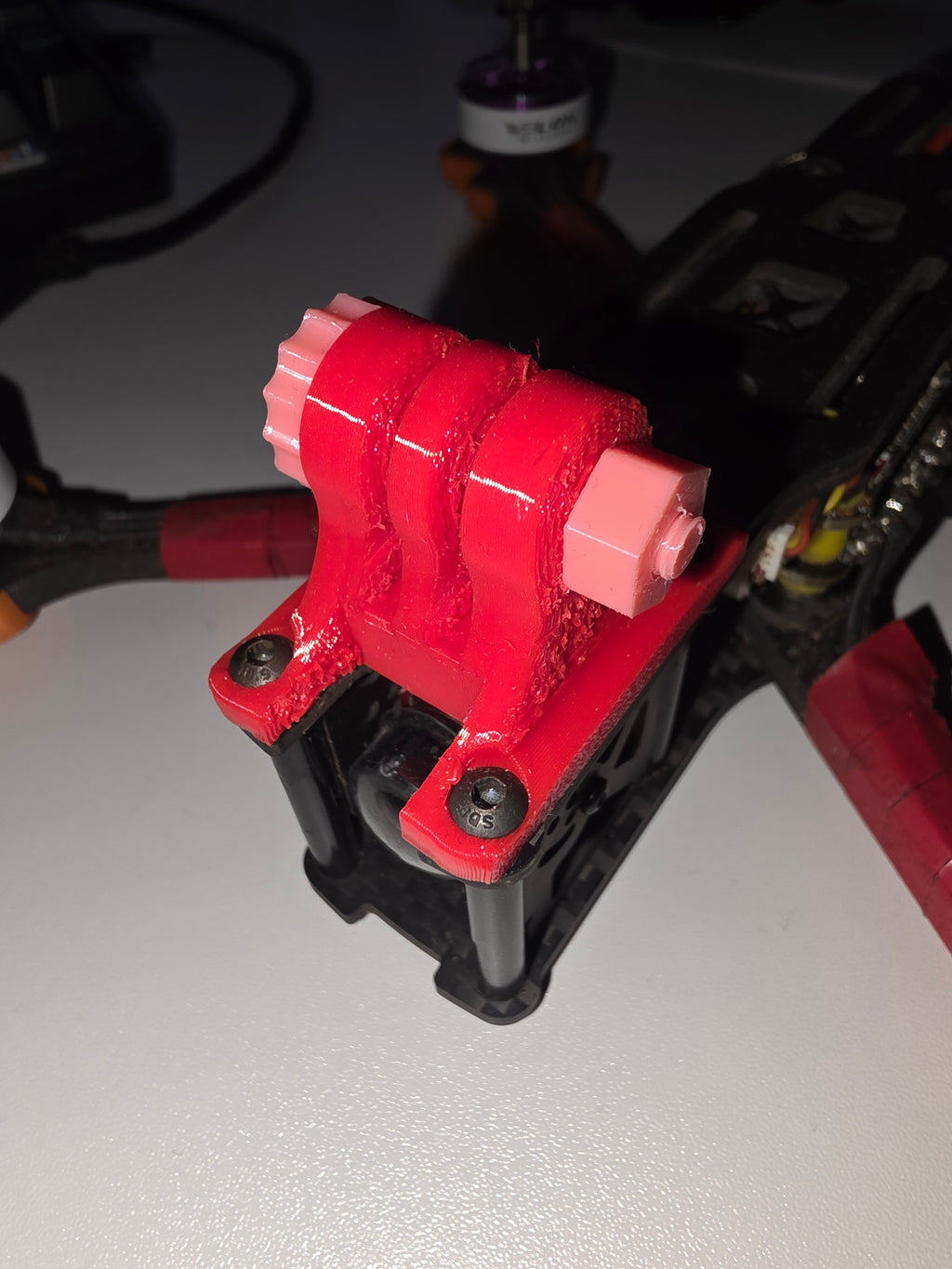 TPU GoPro Mount for Drone – 3D‑Printed Screw & Nut