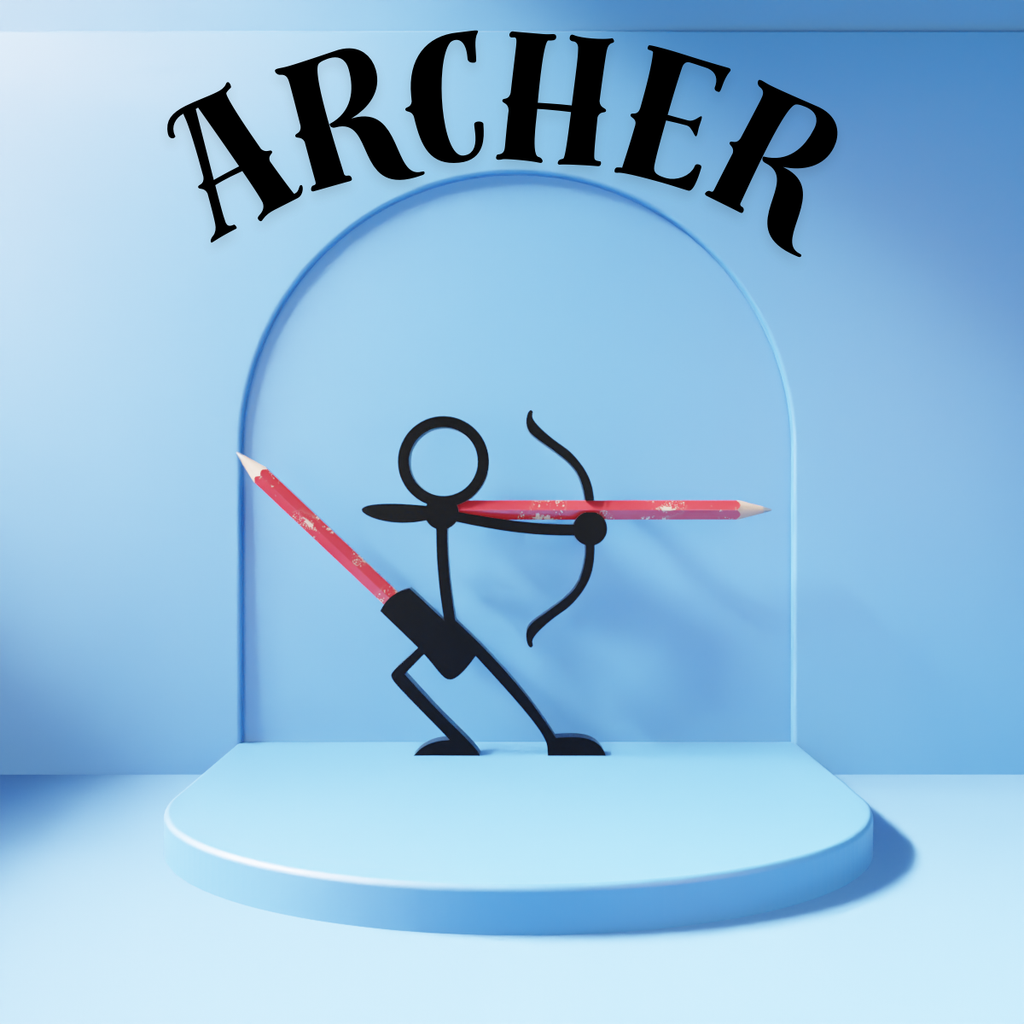 Stickman Warrior Pen Holder
