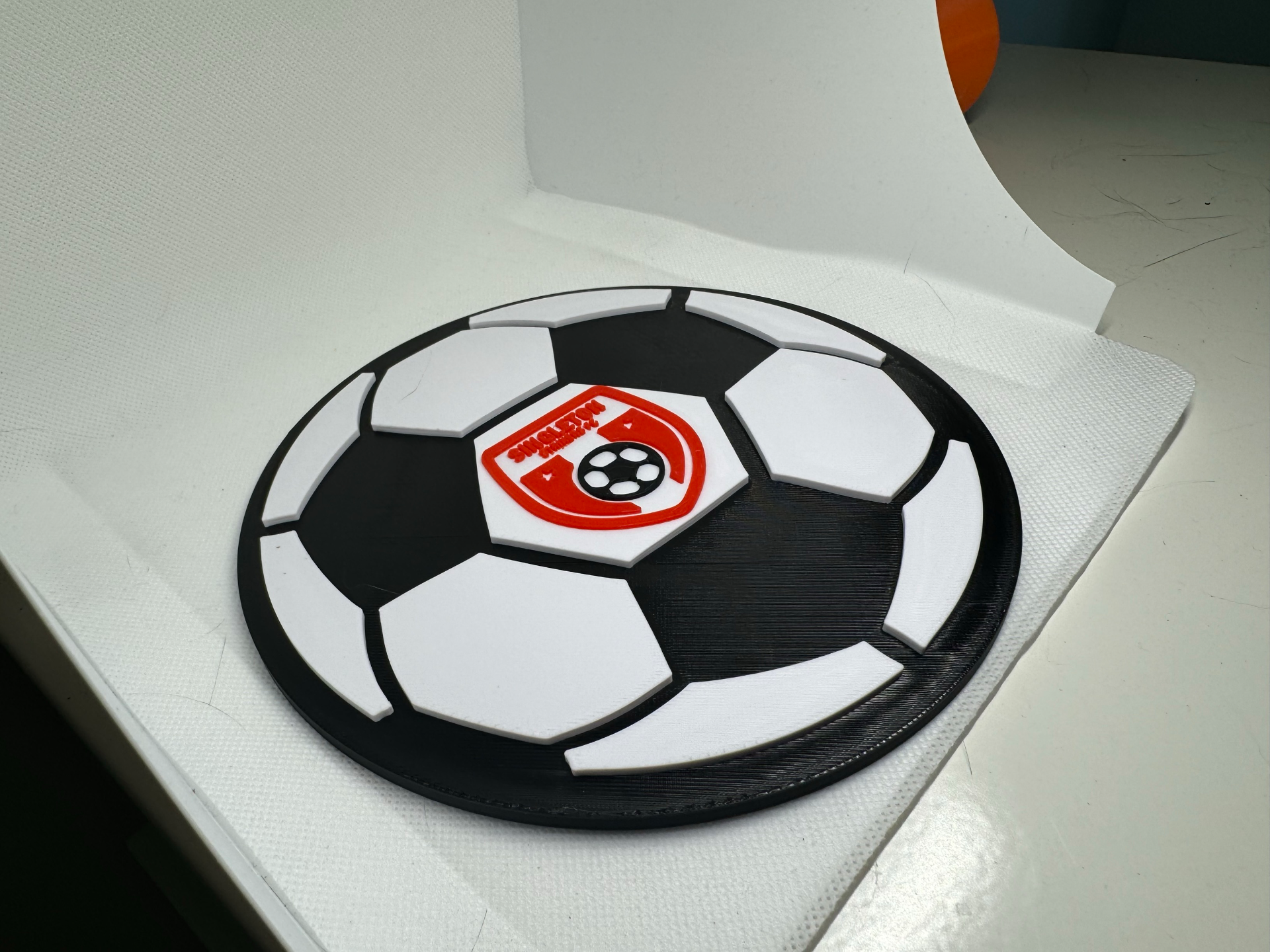 Wall Art - Soccer Ball - with wall Hanger Cutout