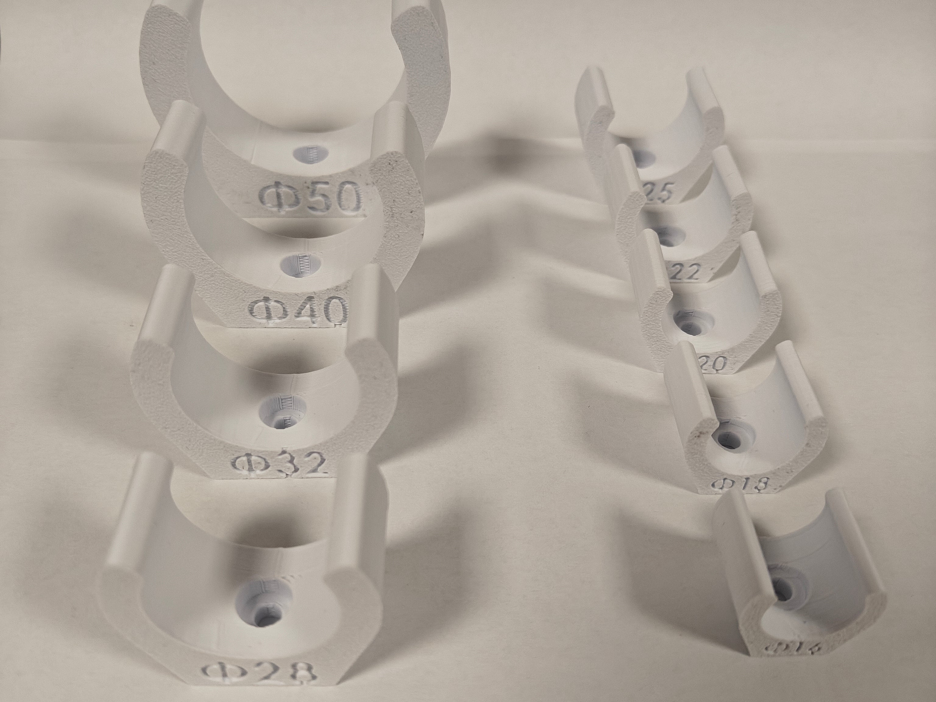 Heavy-Duty Pipe Clips (M4) | 16-50mm Set