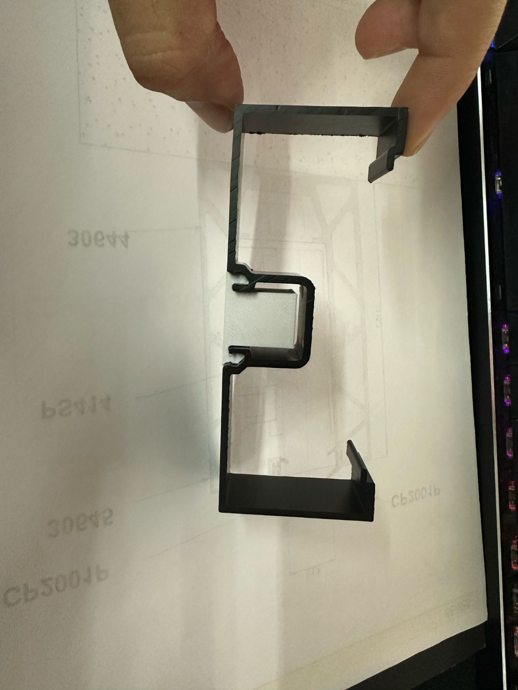 6mm glass flush glaze system cover