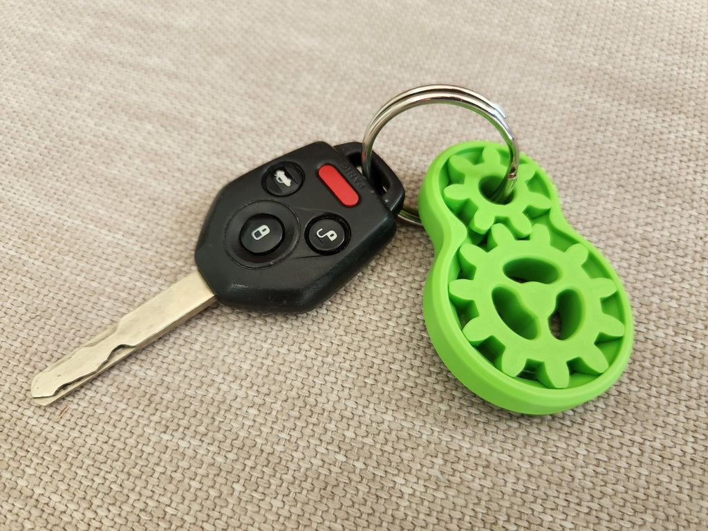 Gear Fidget Keychain Tag