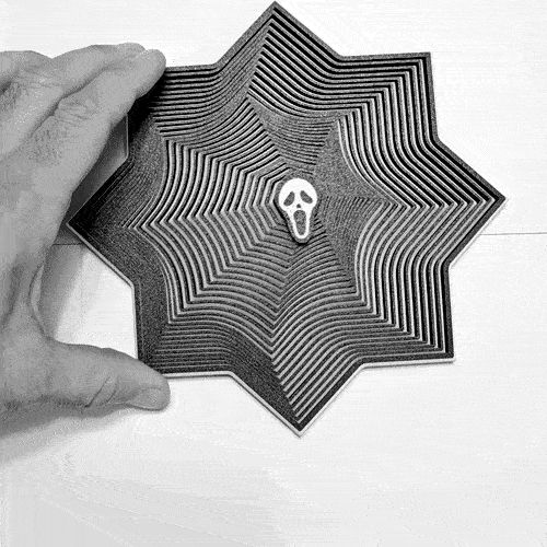 Fidget Spiderweb Twist XL with 6 Halloween pins