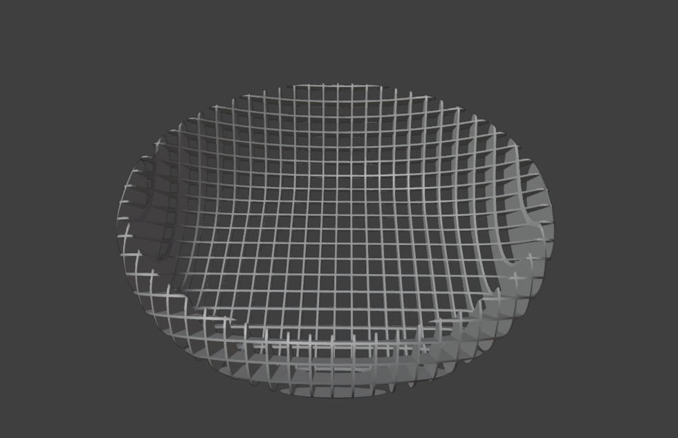 Squares See Through Bowl - Angled