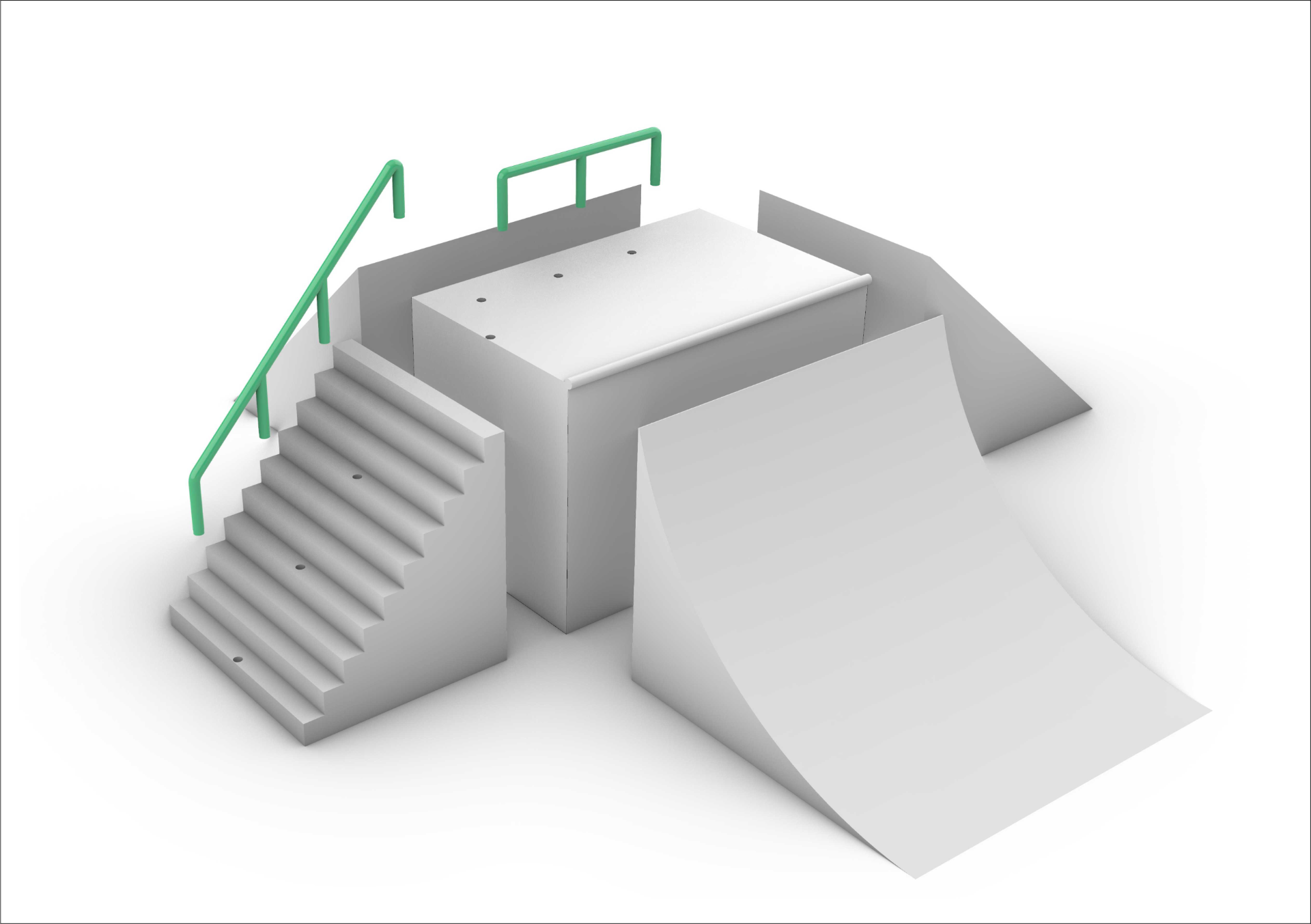 Finger skateboard ramp