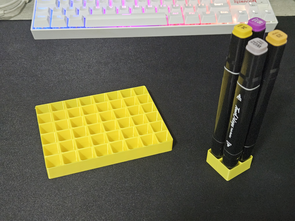 Parametric Grid Organizer for Marker Bags & Cases