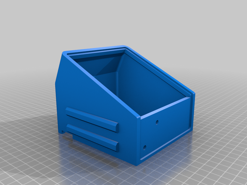 ender 3 control box with rail inserts attached
