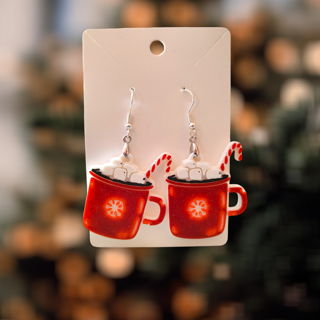 Christmas Cup - Earrings and Necklace