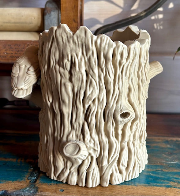 Woodland Sanctuary Tree Stump Planter