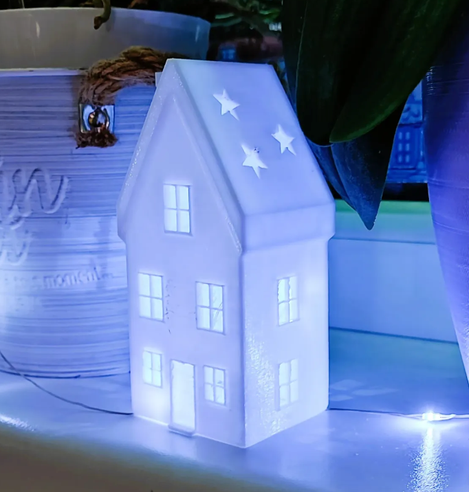 Cozy Christmas Tea Light Houses – Two Sizes