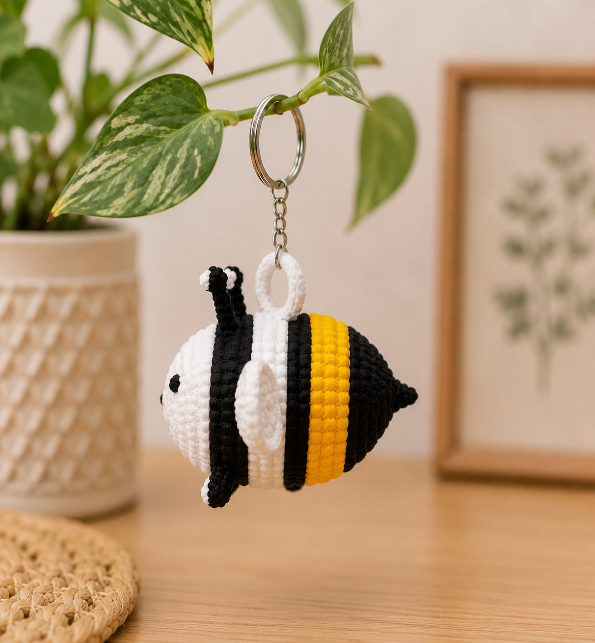 Crochet Bee Keyring