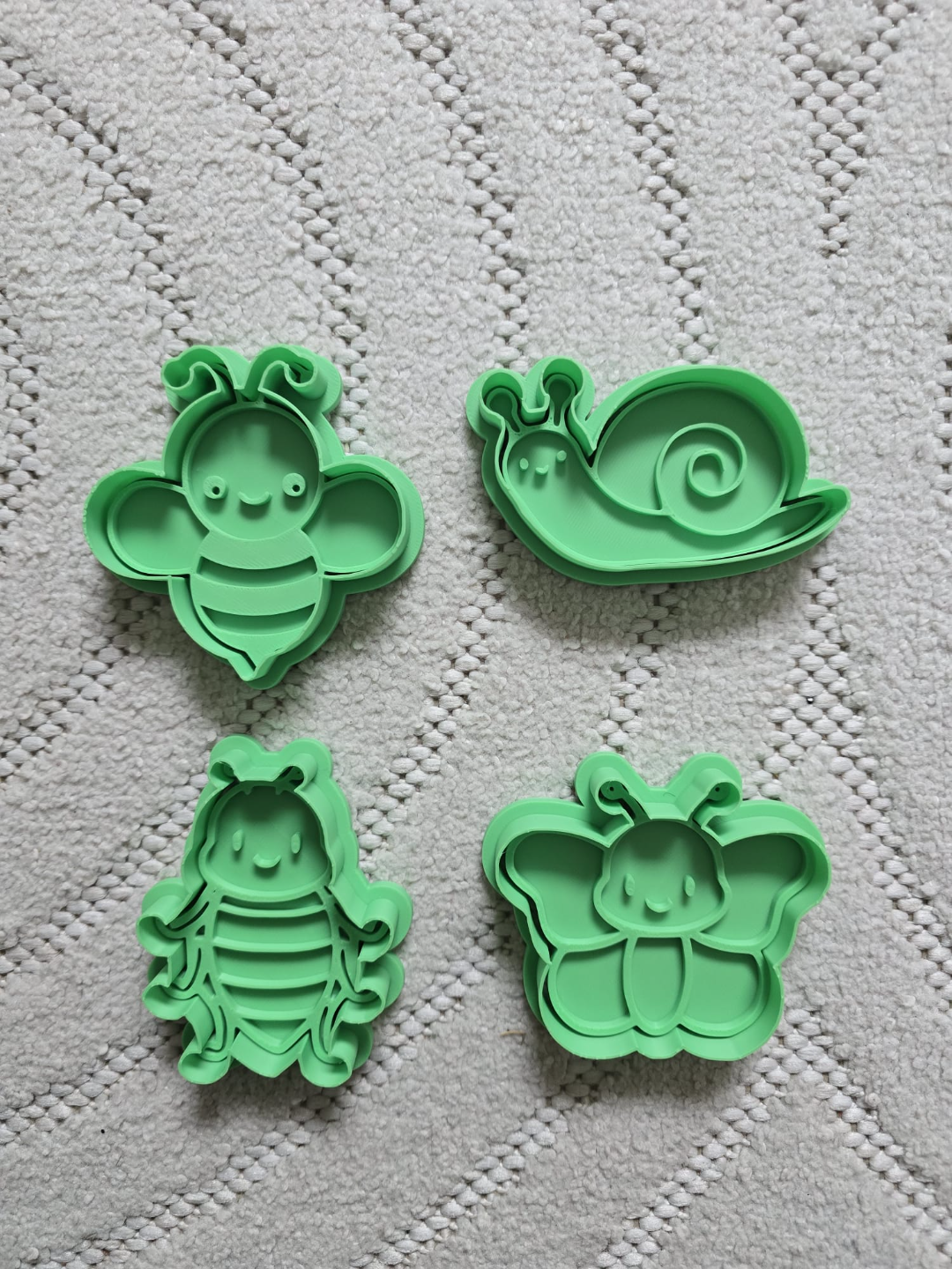 Cute Bug Insect Animals Playdoh Cookie Cutter Clay