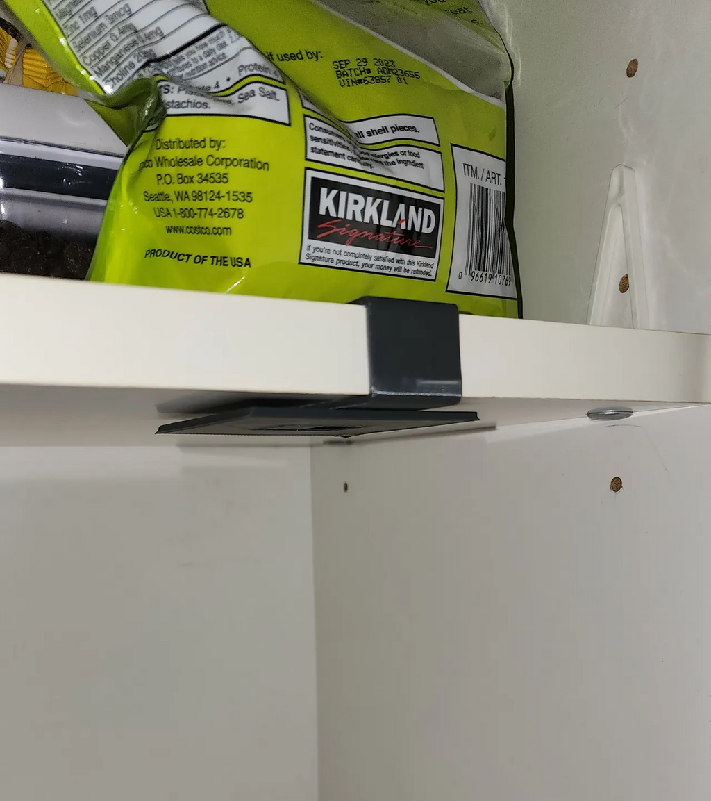 Parametrized Tea Bag Holder. Wall/Under Shelf Mount