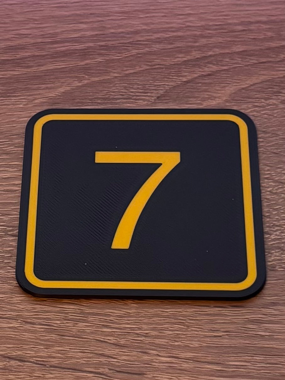 Square Number Plates (Door signs etc)
