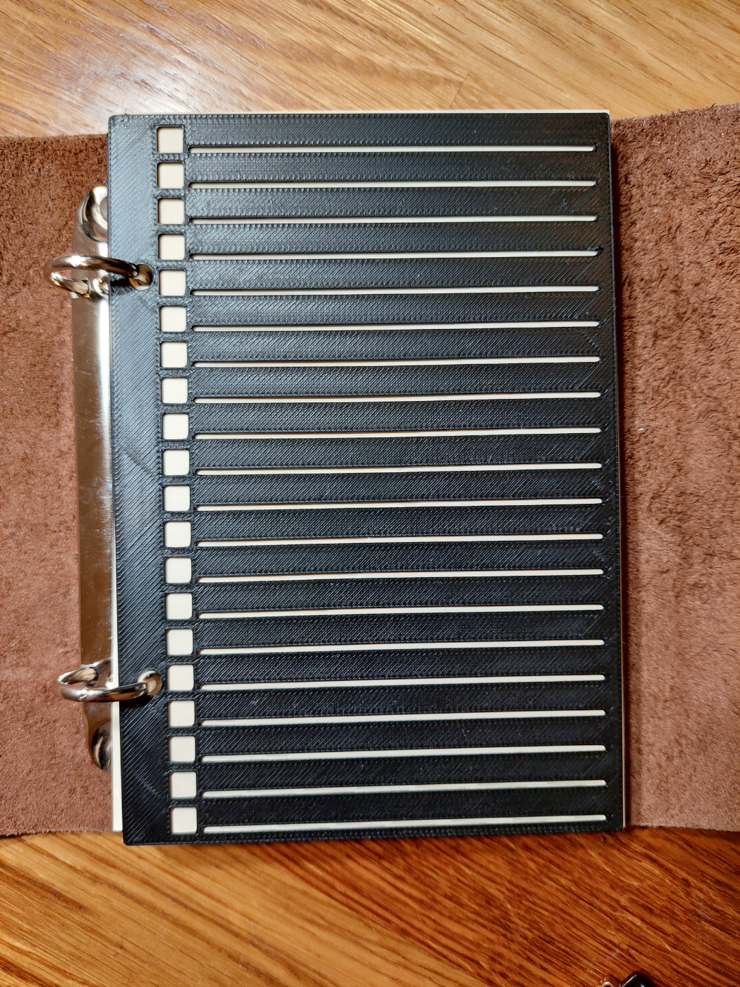 Diary TODO 20 rows list template 100x143 mm sheet
