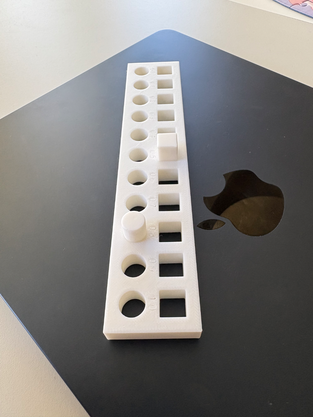 Tolerance Fit test for all types of printers