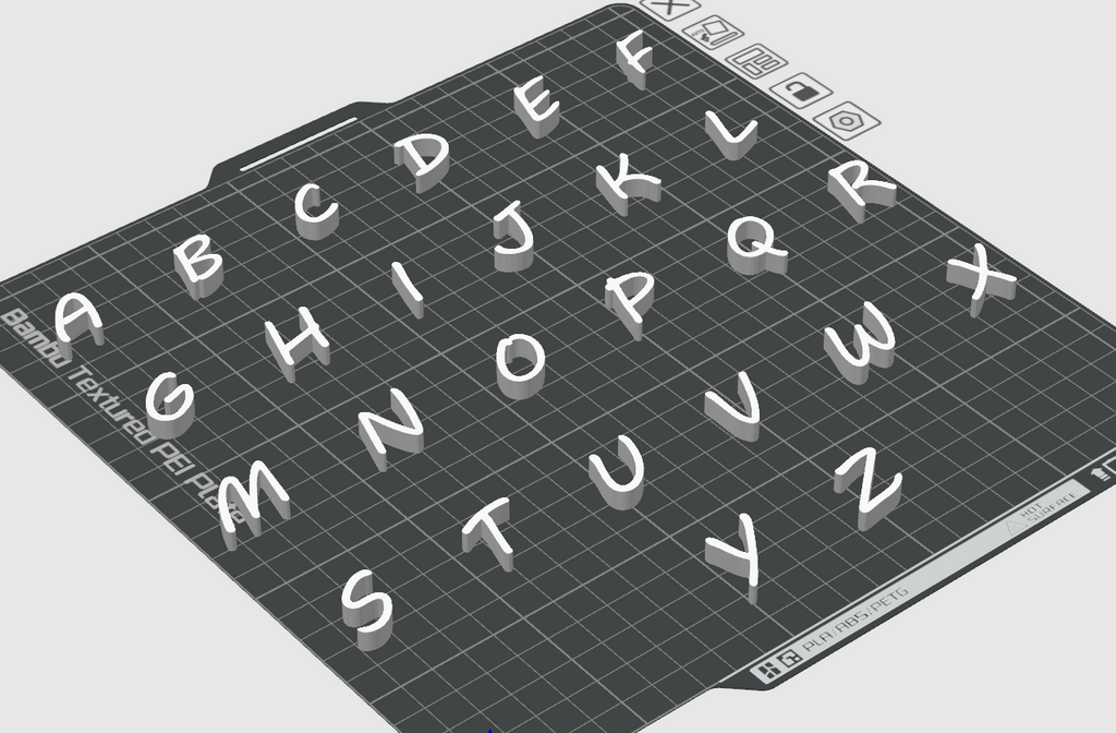 Alphabet Style -Slim Cartoon-