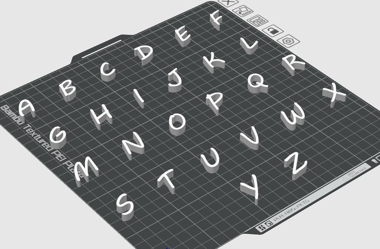 Alphabet Style -Slim Cartoon-