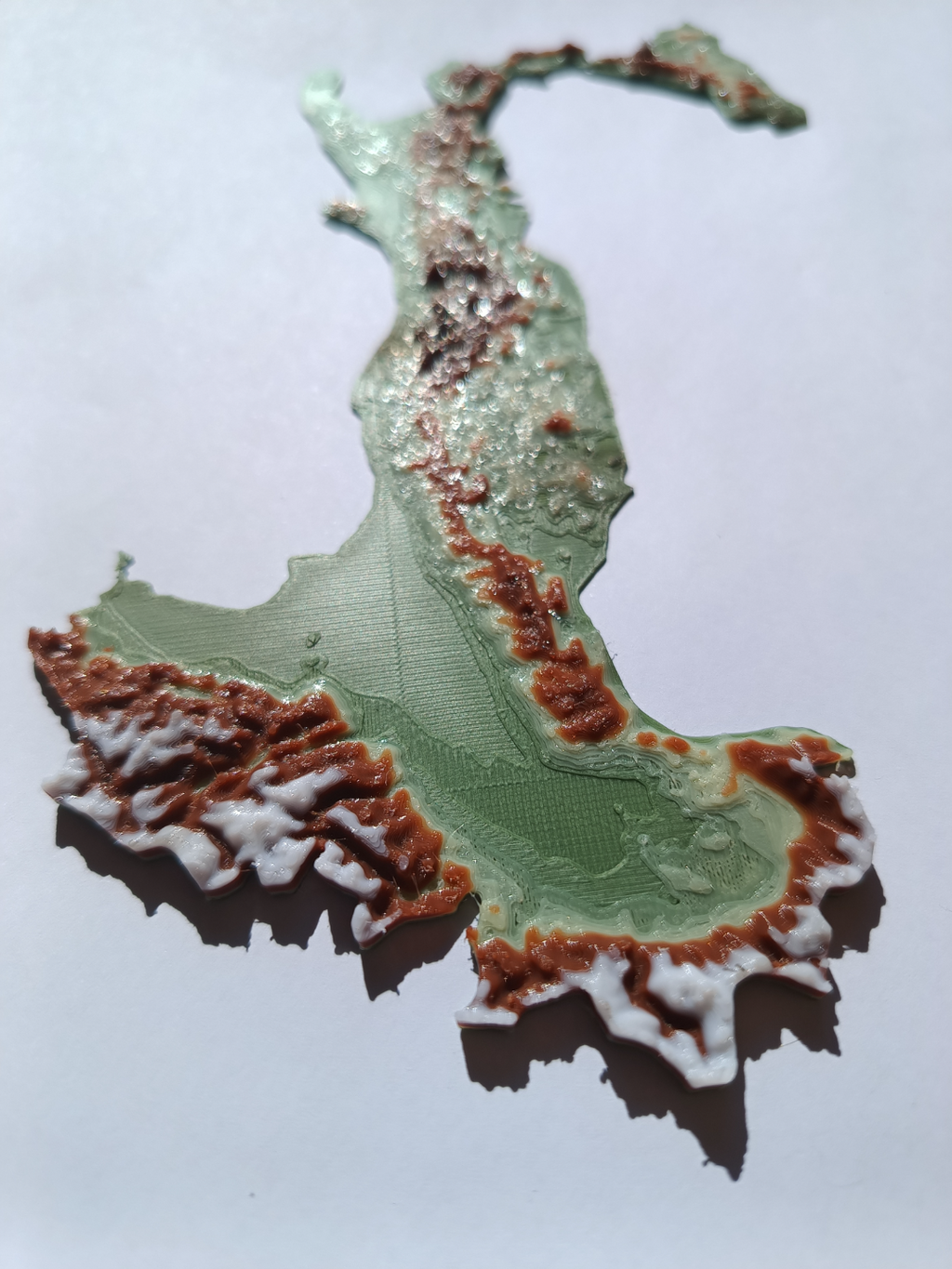 Terrain Map - Colored - Italy