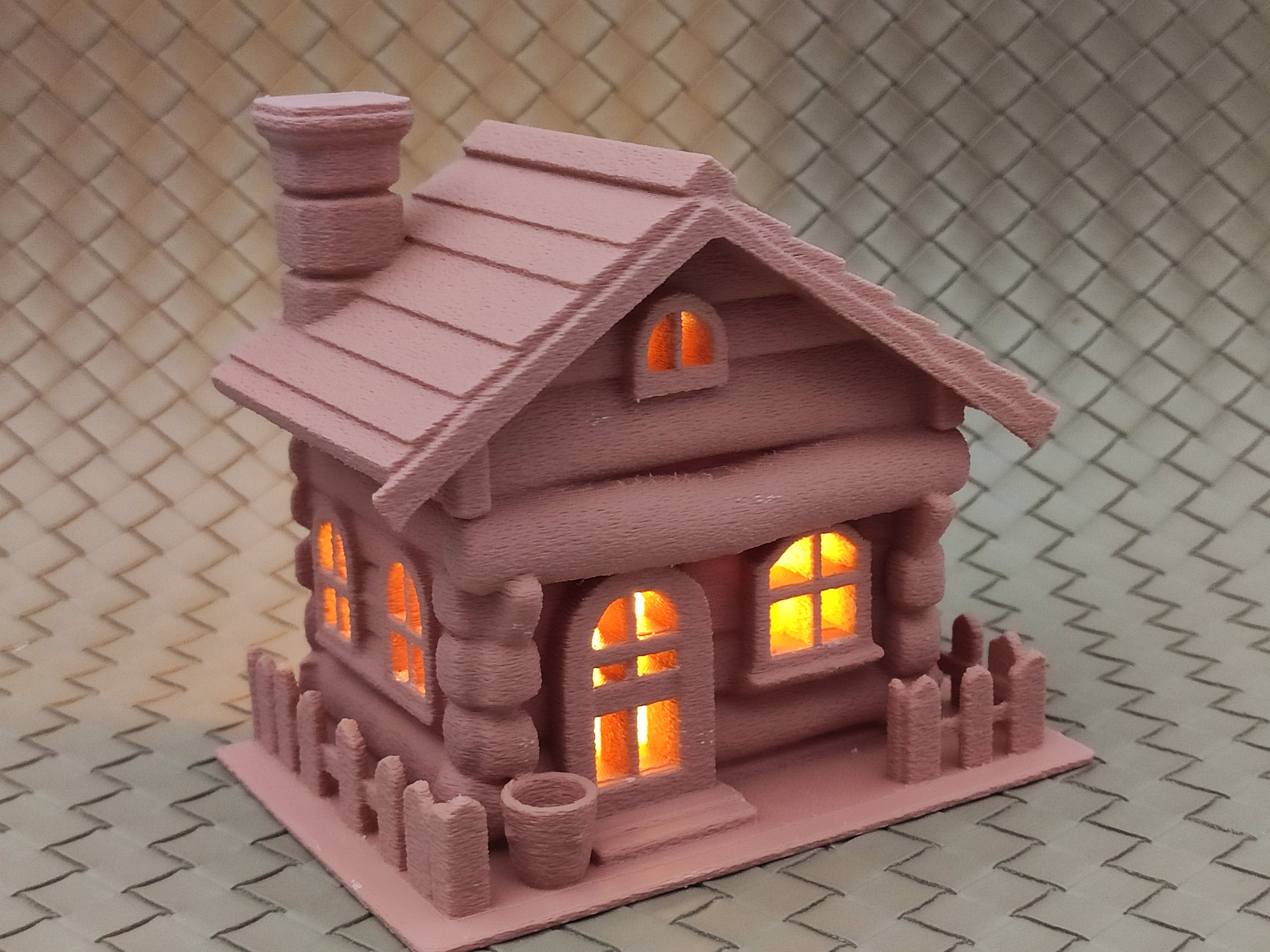 FairyTale cottage - LED tea light cover (2pcs)