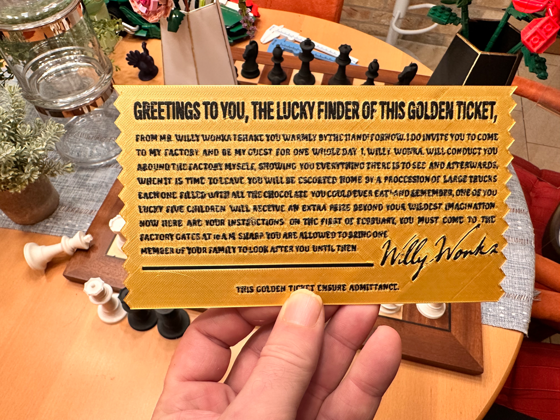 Willy Wonka golden Ticket - with update