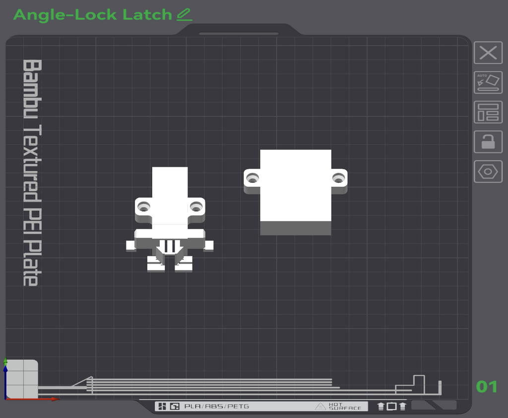 Angled-Lock Latch