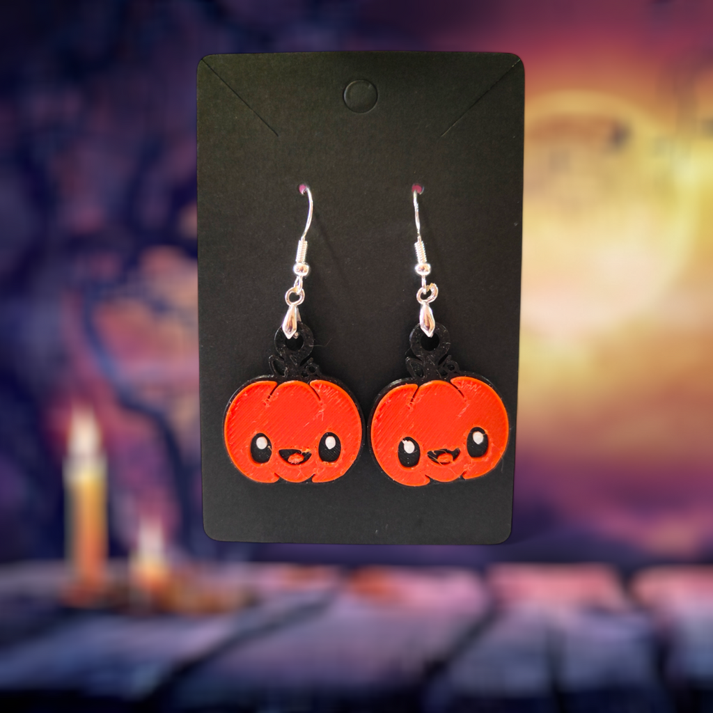 Cute Pumpkin - Earrings and Necklace