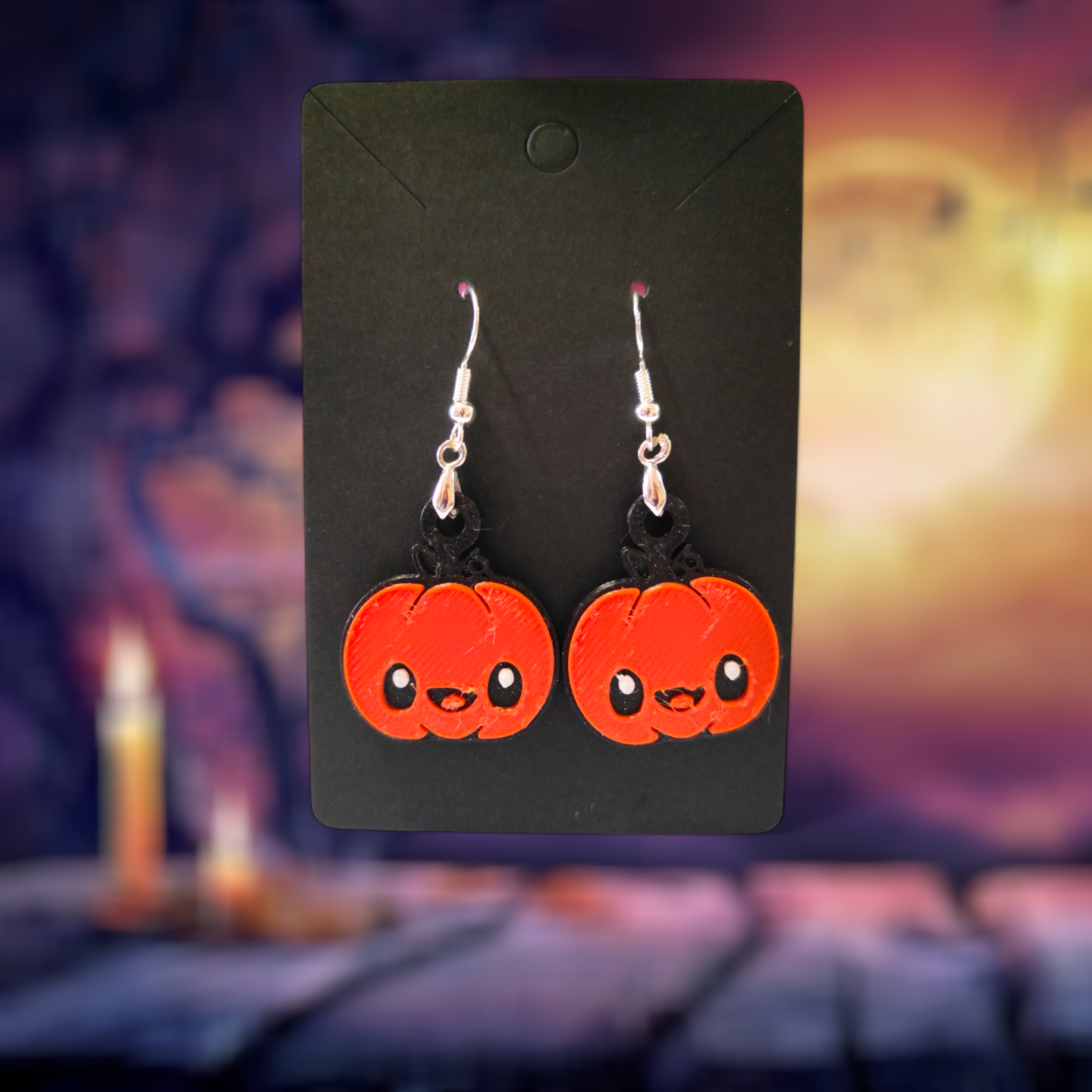 Cute Pumpkin - Earrings and Necklace