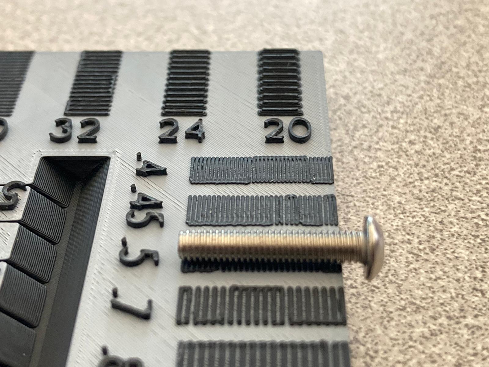 Screw gauge for Metric and Inch with threads