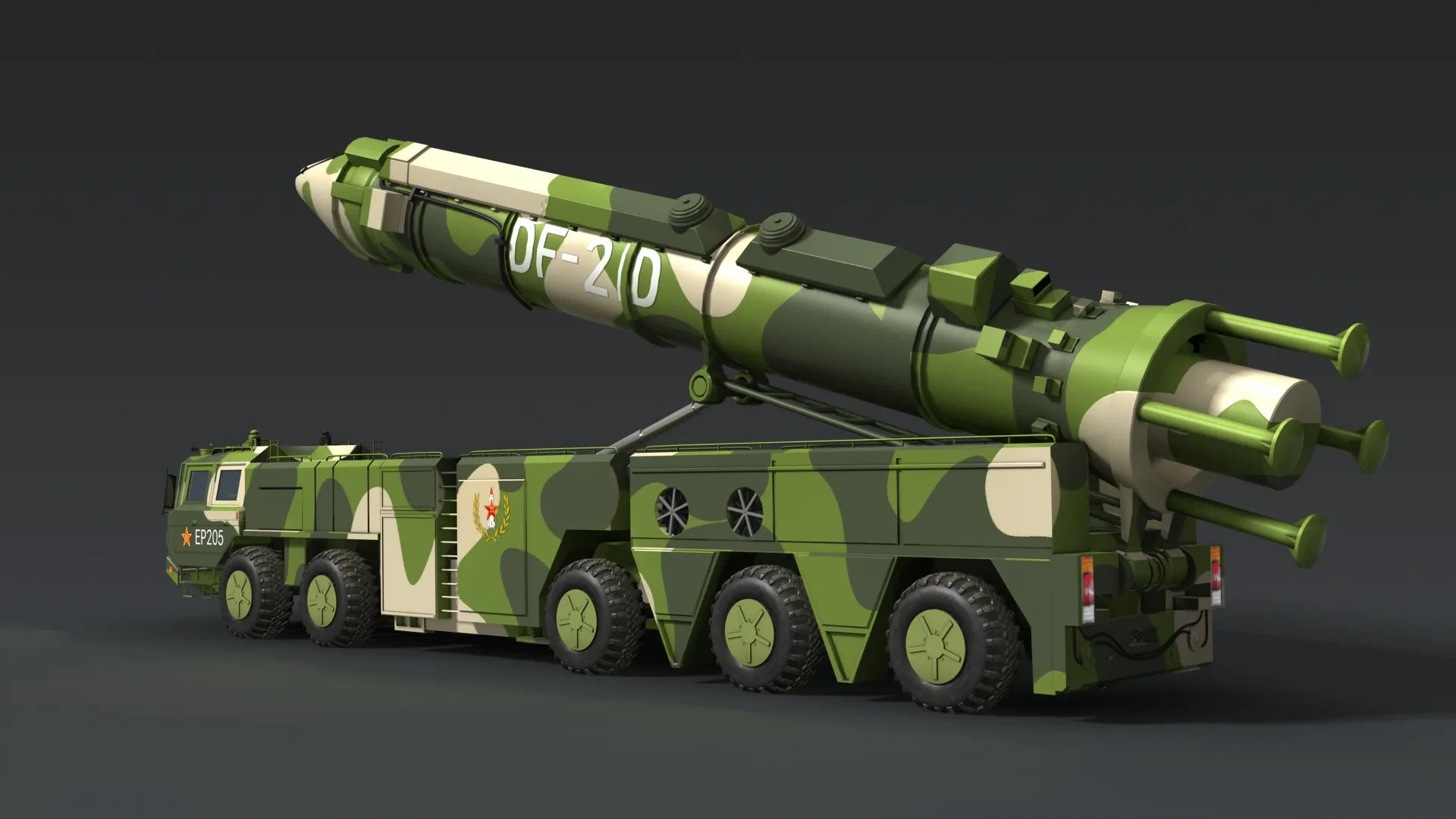 DF-21D东风导弹汽车模型