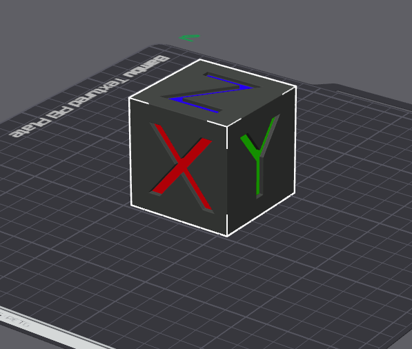 XYZ Calibration Cube