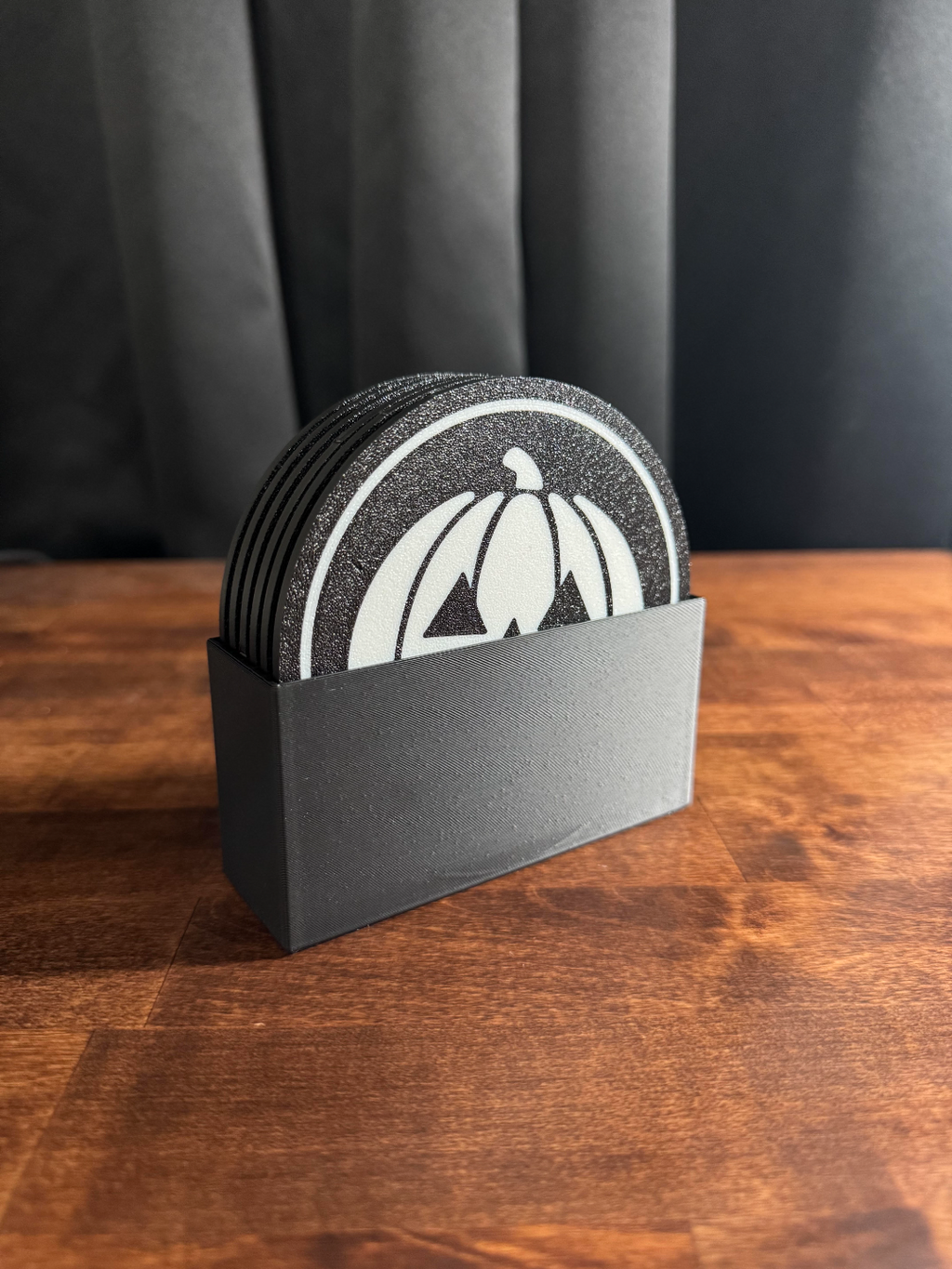 Monochromatic Halloween Coaster Set