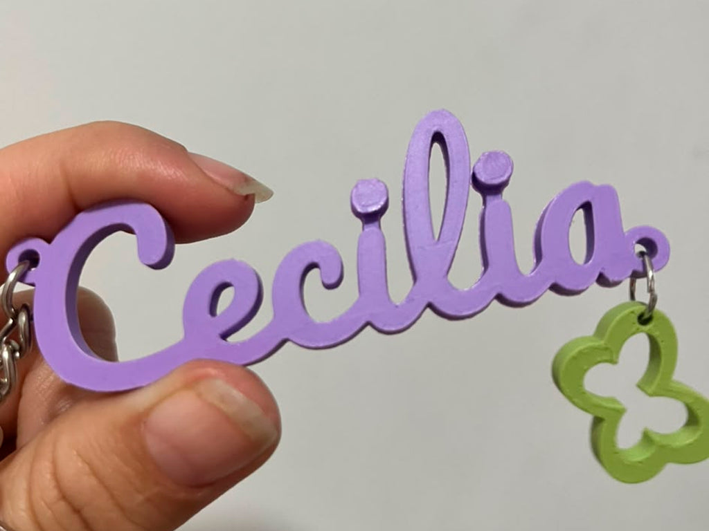 Llavero Nombre Personalizable Doble Conexión