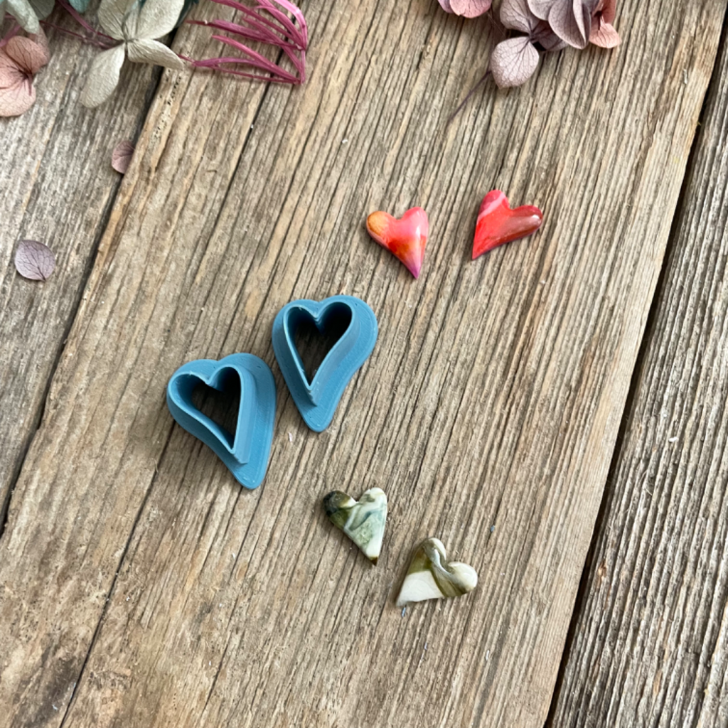 Heart Shaped Stud Earring Cutters