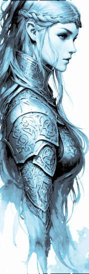 Elf Warrior Maiden in Battle Armor - Set of 3 Bookmarks