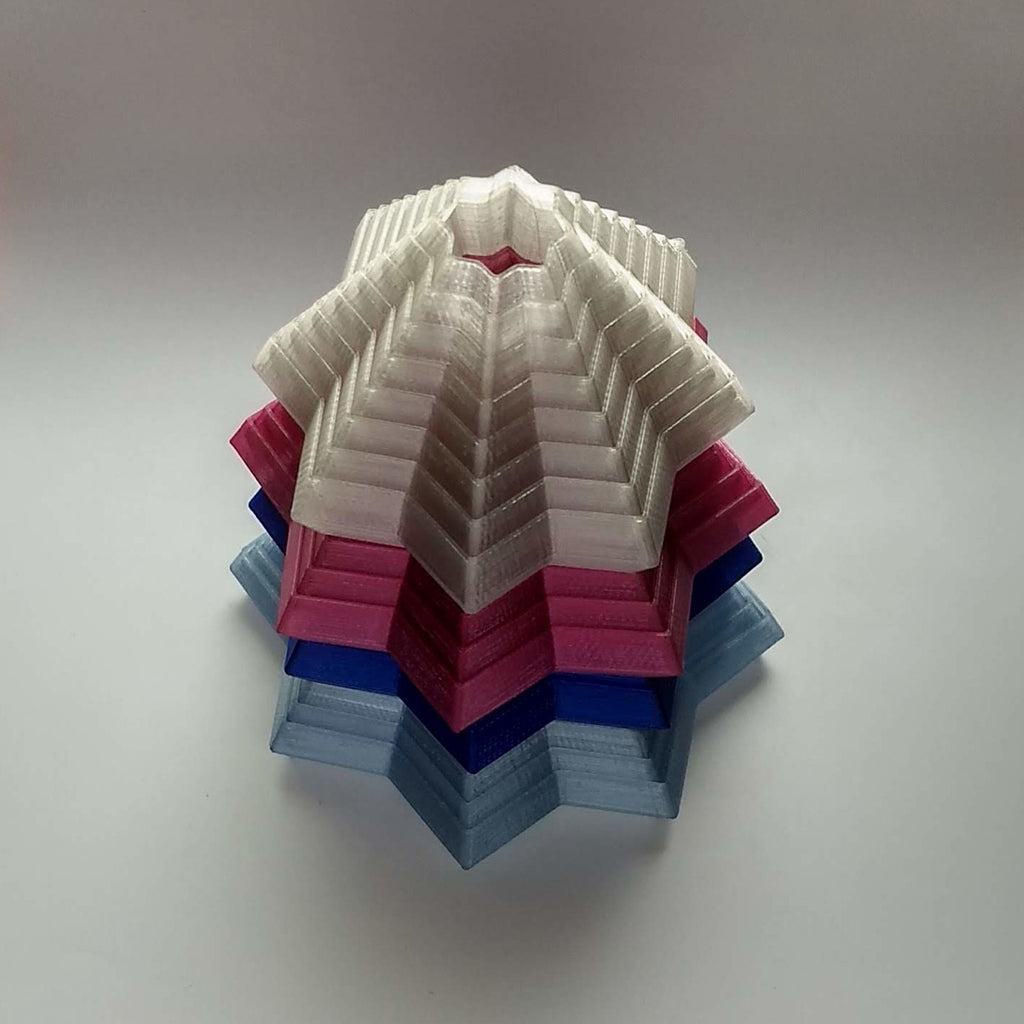 Quick and easy to print fidget star with stand