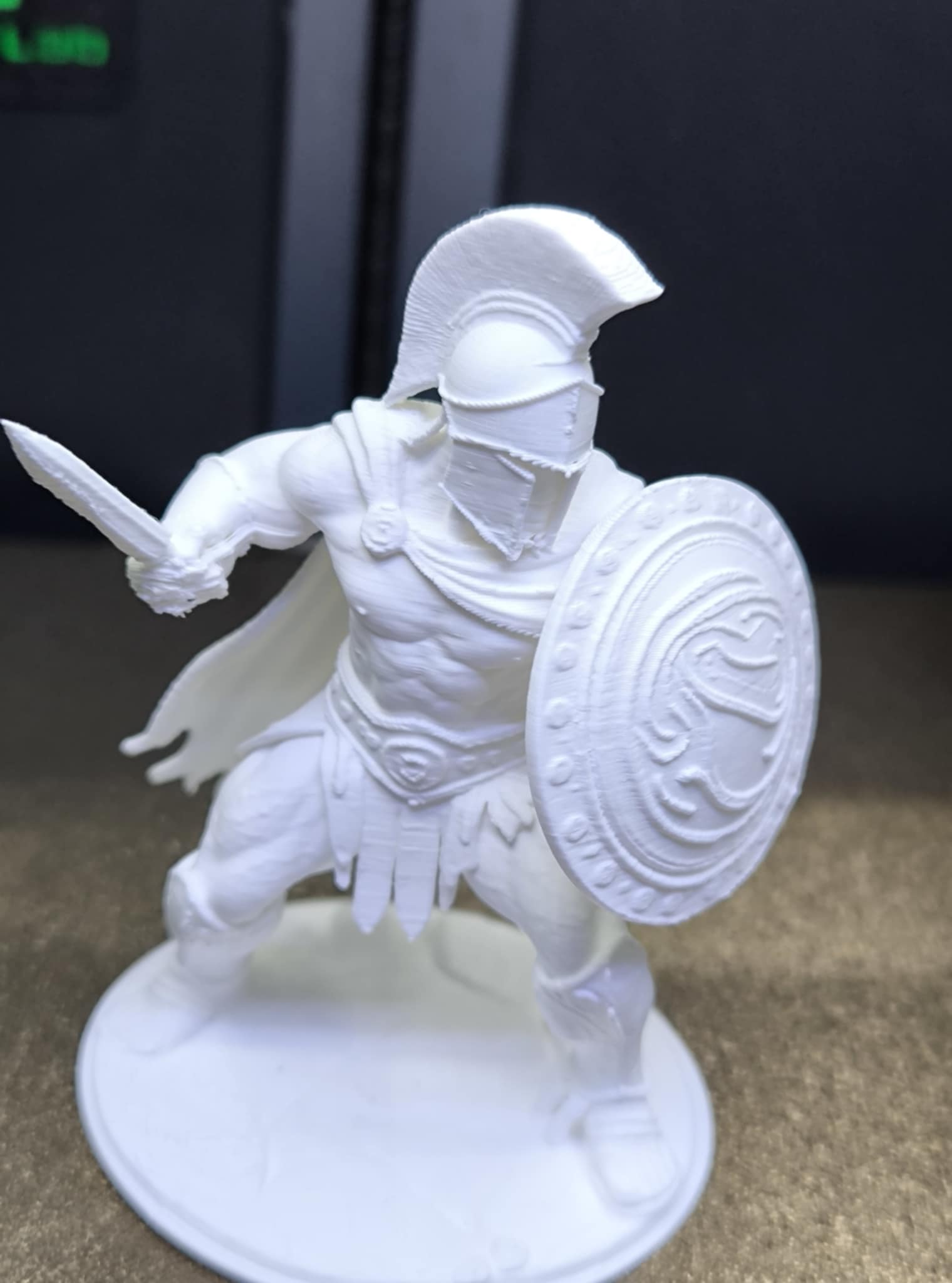 Spartan Warrior Miniature – 3D Print Ready Figure