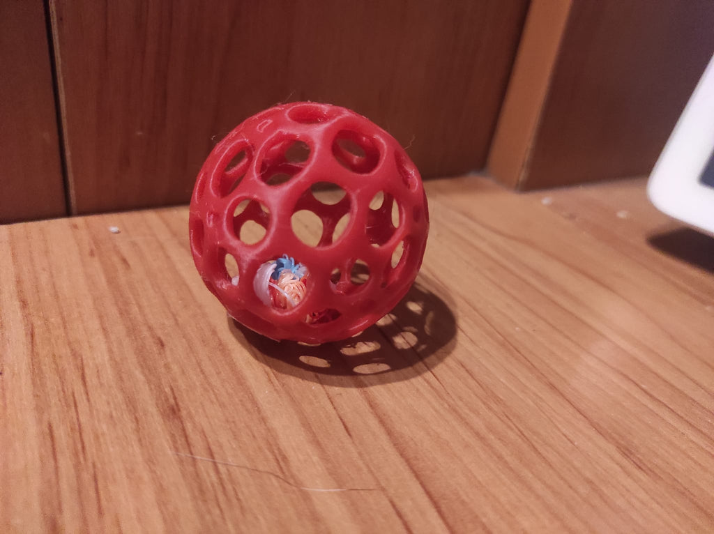 Cat toy flush poop ball