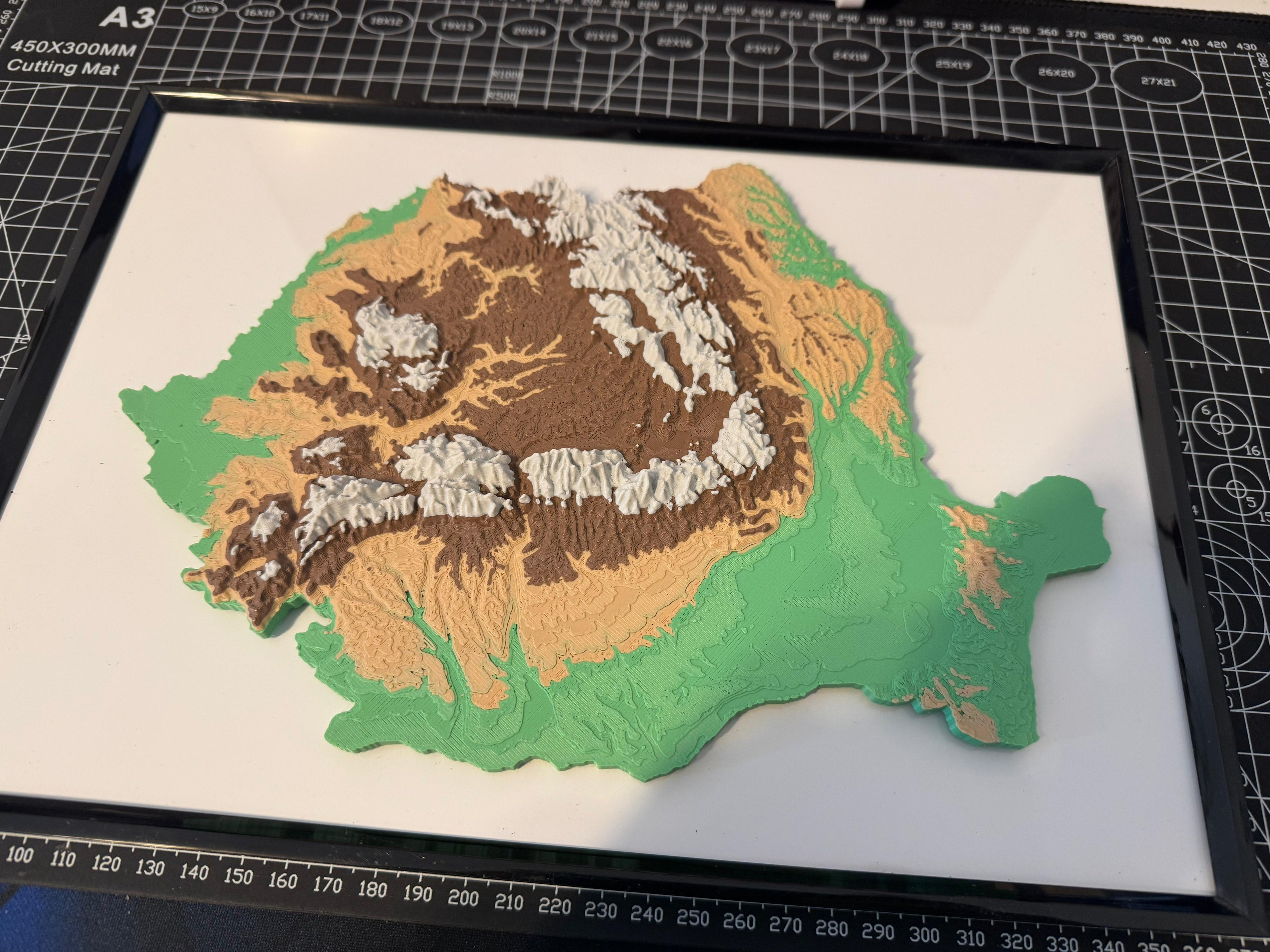 Romania Relief Map