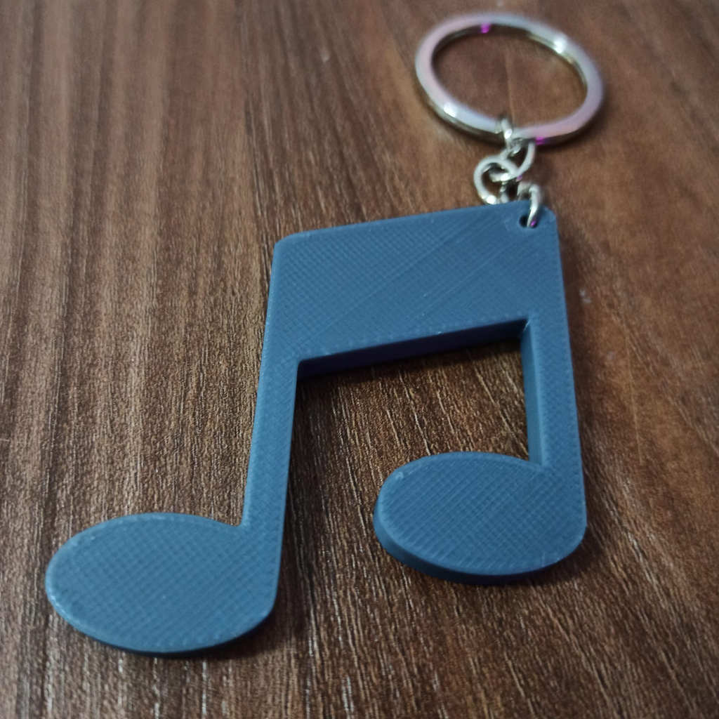 musical note keychain - nota musicale
