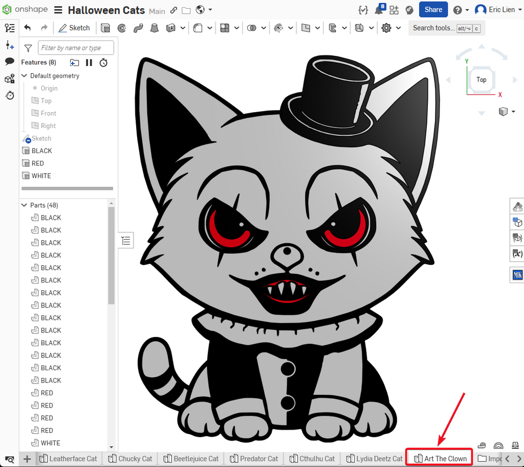 Art The Clown Cat (Terrifier) - User Requested