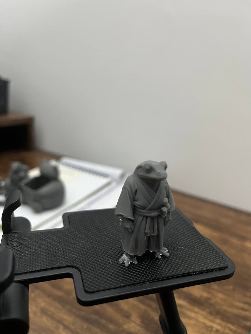 Miniature samurai frog swordsman