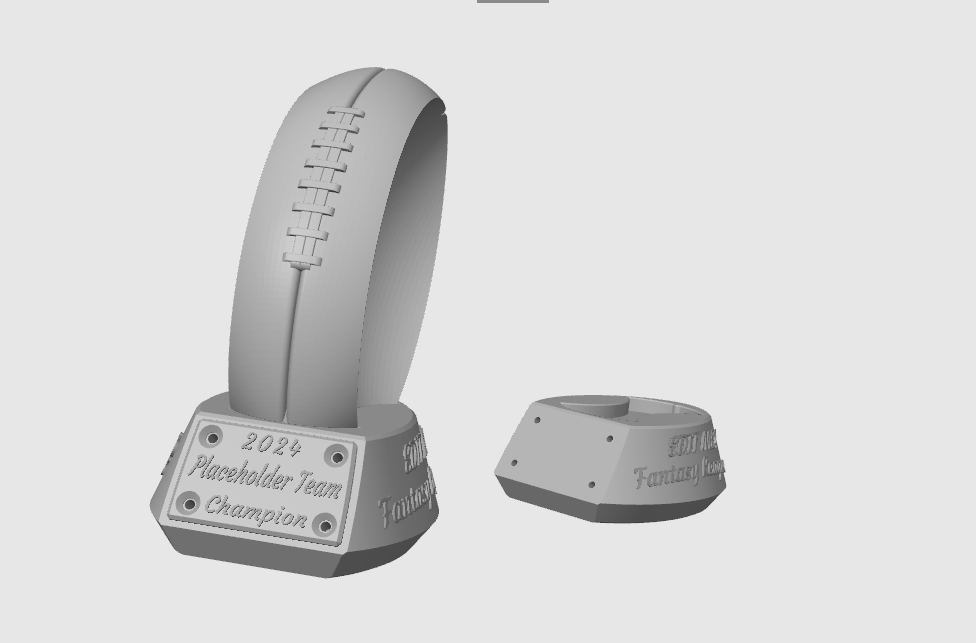 Large Customizable Fantasy Football Trophy(No AMS)