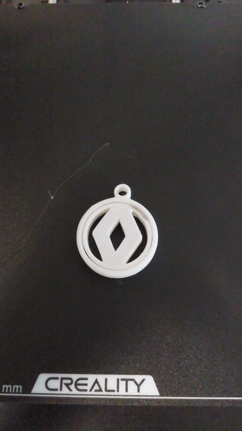 Renault Old Logo Gyro Keychain gimbal 1992 - 2021
