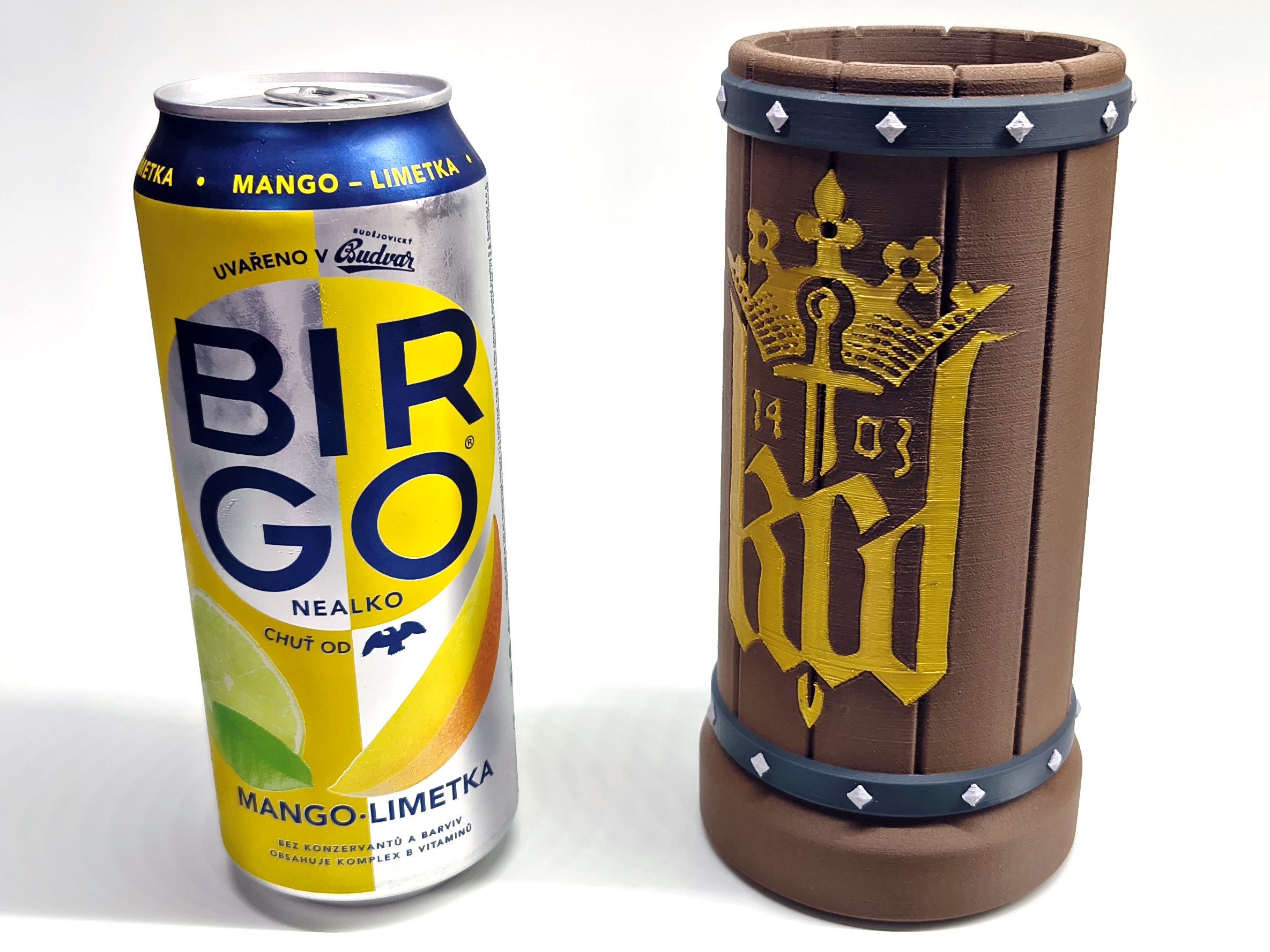Can Holder – wooden barrel style and KCD logo