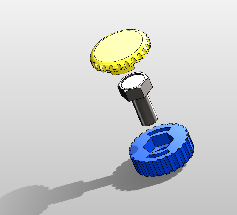 Raendl ( thumb ) screw head (Size: M6)