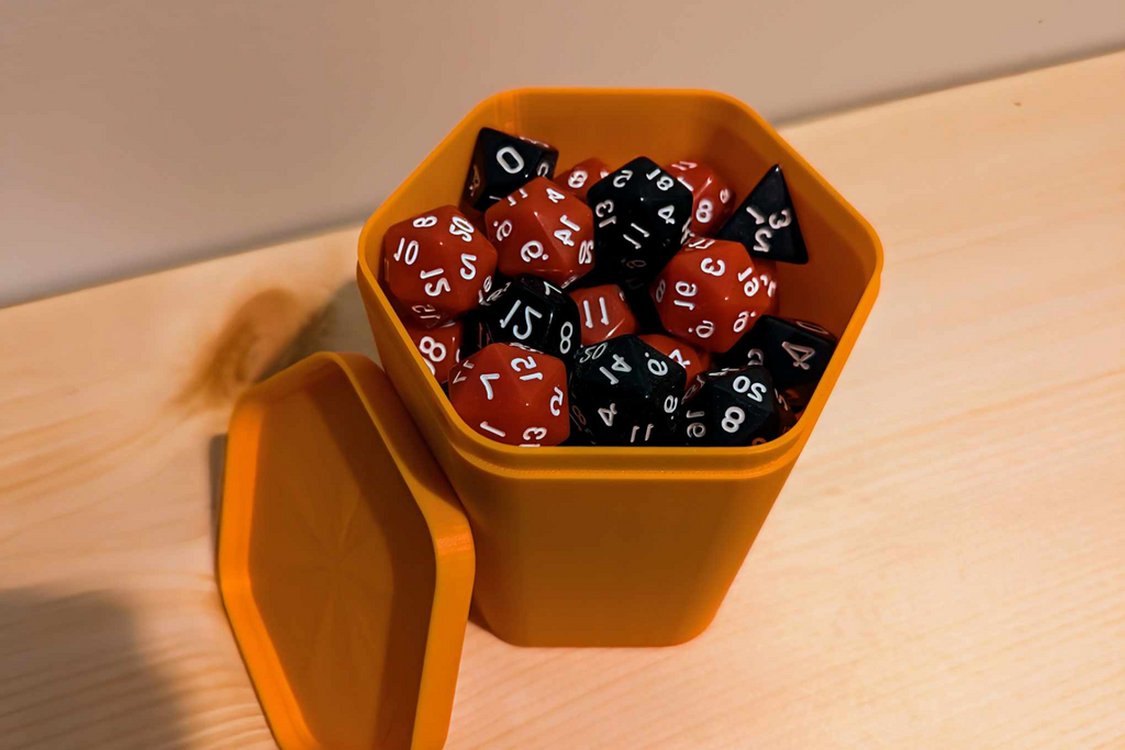 Simple Hexagon Container - 100mm Diameter